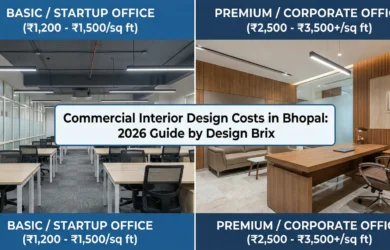 Commercial Interior Design Cost in Bhopal